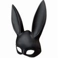 thumbnail image 3 of Nirvana Rabbit Mask Black Masquerade Mask Rabbit Eye Mask With Ears Rabbit Mask Halloween Party Cosplay Fancy Dress for Women, 3 of 4