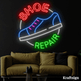 thumbnail image 3 of Craftnamesign Shoe Repair Neon Sign, Shoe Shop LED Signage, Shop Decor, 3 of 4