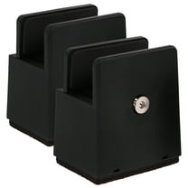 HOMEMAXS 2Pcs Steel Bed Risers for Furniture Legs with Noise Reduction in Home and Office