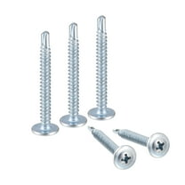 Uxcell #8 x 1-1/2" Carbon Steel Phillips Head Self Tapping Screws Silver Tone 50 Pack