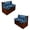 Blue-Dolphin Hibiscus, variant on SCRAWLGOD Shark Skull Print RV Dinette Cushions Covers Stretchable Washable RV Dinette Booth Seat Slipcover Anti Dust 2 Piece Set Camper Booth Cushion Slipcover