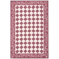 thumbnail image 5 of SAFAVIEH Chelsea Marilou Checkered Wool Area Rug, Burgundy/Ivory, 2'6" x 4', 5 of 5