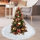 thumbnail image 4 of de árbol de navidad, de árbol de navidad, de árbol de para decoración de fiestas en hogar de vacaciones de Plata 122cm perfecl Falda de árbol, 4 of 8