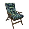 thumbnail image 5 of JOVELL 4-Inch Thick Adirondack Chair Cushions 1Pack, 49"x21" Waterproof High Back Rocking Chair Pads with Ties, Outdoor Patio Furniture Seat Cushion, Green Leaves, 5 of 6