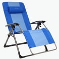 thumbnail image 1 of Kamp-Rite Outdoor Folding Reclining Zero Gravity Chair w/Head Pillow, Blue, 1 of 9