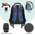 thumbnail image 4 of Bulopur Girls 17 Inch School Backpack, 4 in 1 Galaxy Wolf Print Bookbag with Lunch Bag, Water Bottle Holder and Pencil Case for Kids, 4 of 8