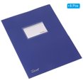 thumbnail image 3 of Unique Bargains Plastic Folders with Pockets A4 Letter Files Portfolio Folder, Blue, 3 of 5