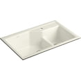thumbnail image 5 of Kohler Indio Undermount Single Hole Offset Double Bowl Kitchen Sink, 5 of 8