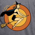 thumbnail image 3 of CafePress - Retro Witch Mens Tri Blend T Shirt - Mens Tri-blend T-Shirt, 3 of 4