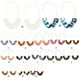 thumbnail image 4 of Pendientes en forma de U Sonducket estampado de leopardo marrón azul oscuro, 4 of 6
