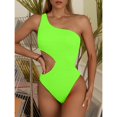 thumbnail image 1 of Riseado, bañador de un hombro para mujer, bañador Sexy de una pieza para mujer, novedad de 2023, Monokini texturizado, traje de baño para playa, trajes de baño Tan Jianjun  unisex, 1 of 2