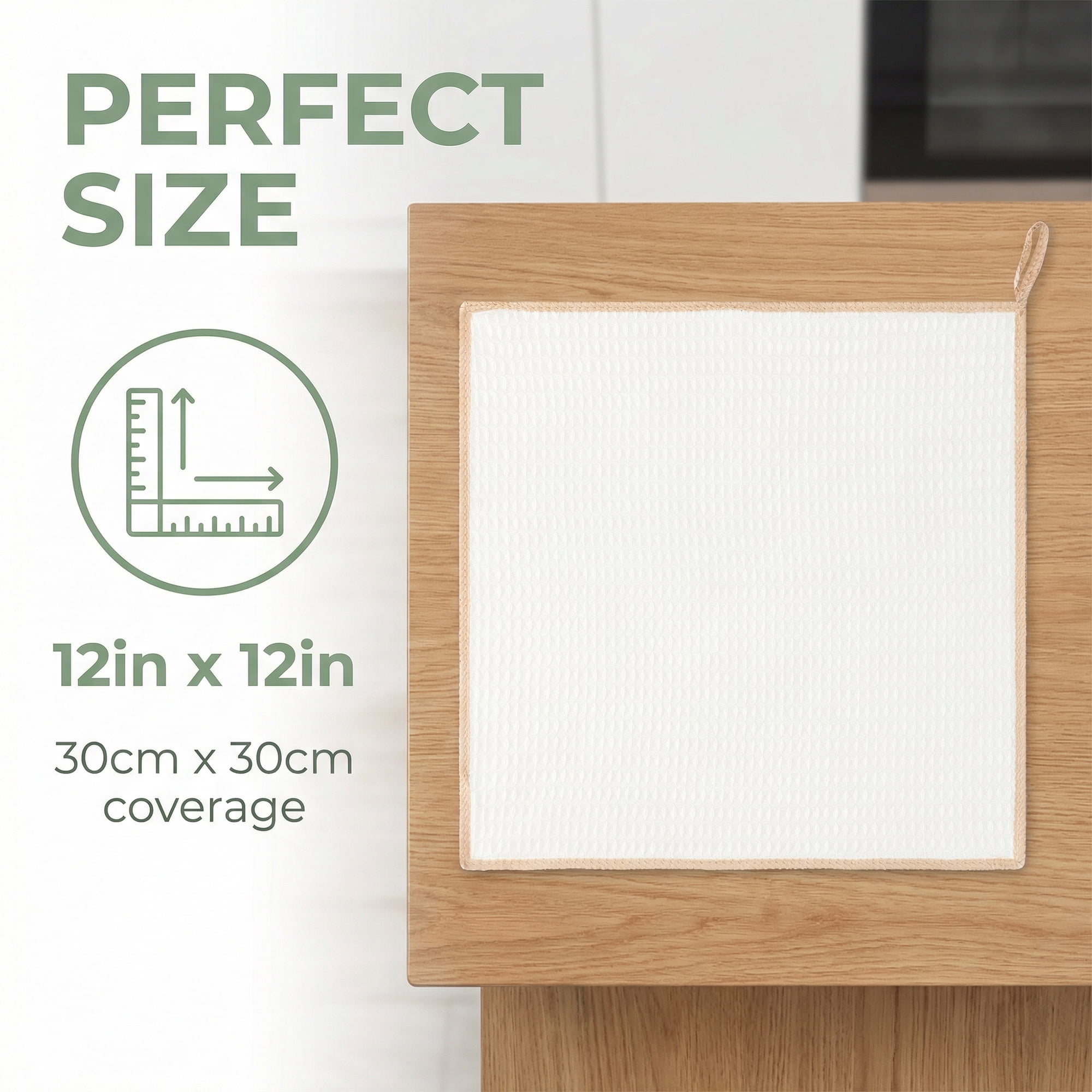 Unique Bargains Wood Fiber Kitchen Cleaning Dish Cloth 6 Pack Coffee 12" x 12"