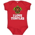 thumbnail image 3 of Inktastic I Love Turtles Boys or Girls Baby Bodysuit, 3 of 5