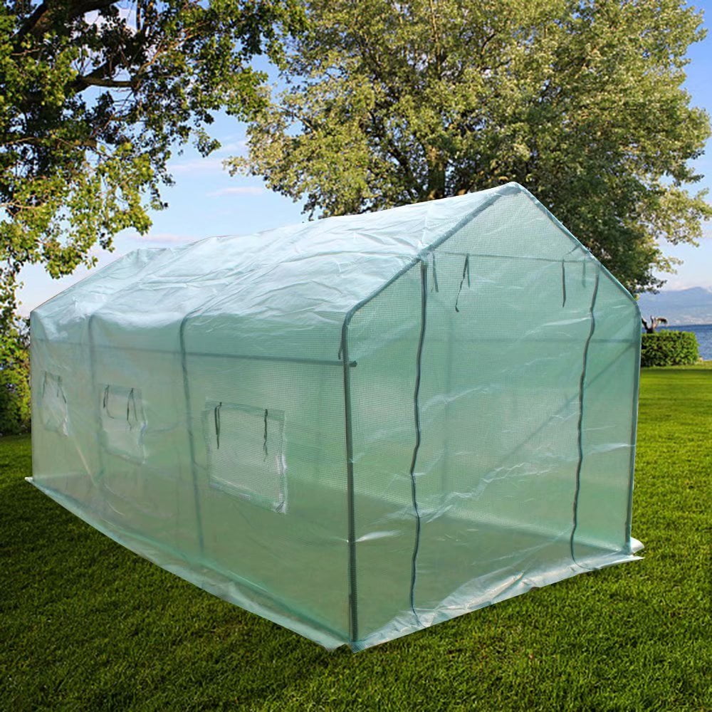 15*7*7′Heavy Duty Greenhouse Plant Gardening Spiked Greenhouse Tent