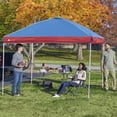 thumbnail image 4 of Ozark Trail 10x10 Instant Pop Up Canopy Tent with Simple Push Setup – Straight Leg Pop-Up Tent for Tailgating, Camping & Events, Red/White/Blue, 4 of 10