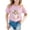 0-Pink294, variant on Hienoo Girls Cute Dog Print Short Sleeve T-Shirt Casual Soft Crew Neck T Shirt, Sizes 1-13