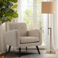 thumbnail image 2 of Modern Accent Armchair Upholstered Beige Single Sofa Chair, Set of 1, 2 of 8