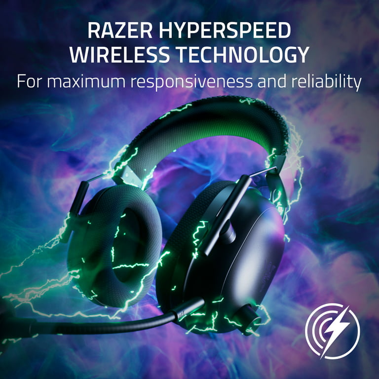 Razer Blackshark V2 Pro Hyperspeed Wireless PC Gaming Headset, 2.4GHz, BT,  70Hr Battery, 320g, Black 