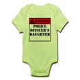 thumbnail image 1 of CafePress - Warning Police Officers Daughter Body Suit - Baby Light Bodysuit, 1 of 1