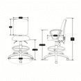 thumbnail image 5 of Nicer Furniture Multi-function Fabric Task Office Chair, 5 of 5