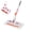 33.85in, variant on 2026 Update Hands Free Flat Mop, Multi Purpose Flat Mop with Snap Grip Head, Mini One Click Cloth Changing Mops with Washable Pads for Floor, Wall, Window, Bathroom and Kitchen