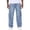 Light Blue, variant on Men's Stretch Denim Cargo Pants Multi-Pocket Loose Straight Leg Casual Work Jeans, Classic Blue Fashion Trousers Dark Blue,S