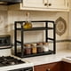 thumbnail image 5 of CaiYueKe Kitchen Storage Rack Two Tier Metal Organizer Spice Shelf Countertop Pantry Cabinet Organizing Rack Sturdy Space Saving Durable Kitchenware Rack, 5 of 7