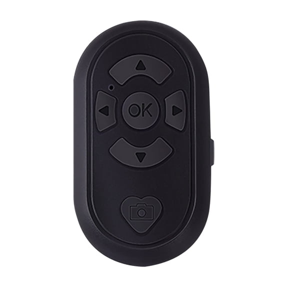 GJX Rechargeable 150mah Shutter Remote Control For Phone Camera, Suitable for Scrolling Videos, Turning Pages, and Adjusting Volume, Compatible with Tablets (Black)