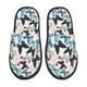 thumbnail image 1 of Fotbe Butterfly Pantuflas Peludas para Mujer con Estampado, Zapatillas de Peluche, Zapatos de Invierno para Casa, Uso Interior y Exterior-Medium, 1 of 8