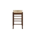 thumbnail image 4 of Home Square Sq Rush 24" Stationary Counter Stool in Cappuccino - Set of 2, 4 of 6