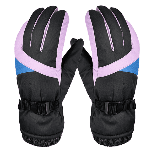 Waterproof Womens Winter Ski Snow Snowboard Warm Touchscreen Gloves with Elastic Wristband
