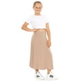 thumbnail image 2 of Stretch Is Comfort Girl's Ankle Length Skirt Beige XX-Large, 2 of 6