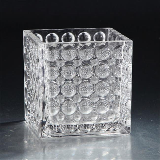 Diamond Star 74107 4.5 x 4.5 x 4.5 in. Square Glass Candle Holder, Clear Walmart Canada
