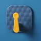 thumbnail image 3 of Multifunctional Kitchen Household Key Bathroom Hook Free Punch No Trace Sticky Hook Home Living Contrast Color Clothing Hook Sticker Delicate Jewelry, 3 of 4