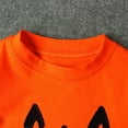 thumbnail image 6 of Zwiiyzr 3M-2T Newborn Baby Boy Girl Halloween Outfit Cotton Long Sleeve Romper Jumpsuit with Hat Fall Clothes Orange, 6 of 9