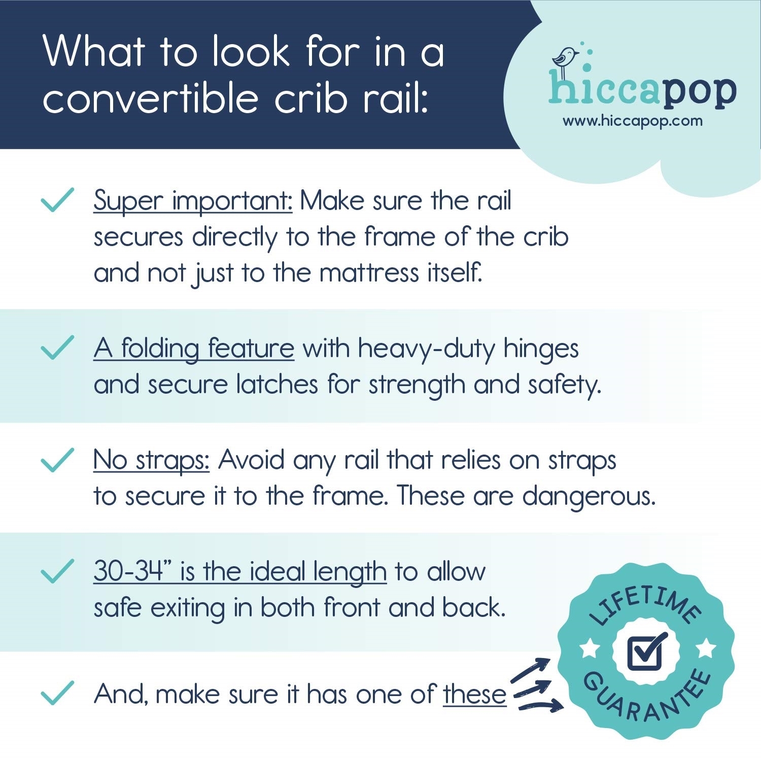 hiccapop convertible crib rail