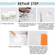 thumbnail image 5 of Kit de reparación de tinas y azulejos blancos para raspaduras y rayones | Reparación de bañeras, lavabos e inodoros de acrílico, fibra de vidrio y porcelana | Acrílico epoxi impermeable con acabado, 5 of 6