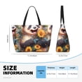 thumbnail image 4 of Fotbe Elegant Cute Panda Sunflower Bolsa de Viaje para Playa - Resistente al Agua, Bolsa Tote de Gran Capacidad y Ligera con 7 Bolsillos para Mujeres y Hombres, 4 of 7