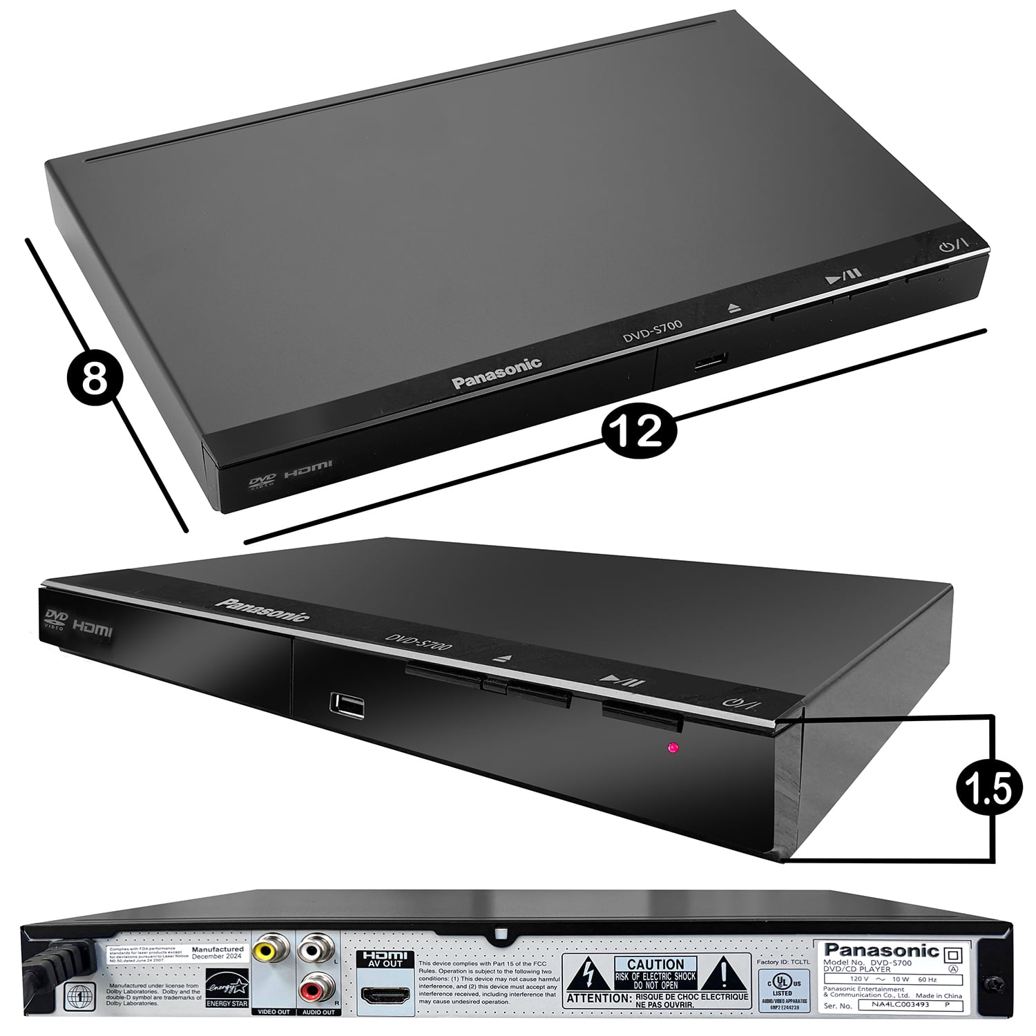 Panasonic DVD-K570 パナソニック CD LDマルチレーザーディスク