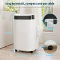 thumbnail image 2 of 3-in-1 Portable Air Conditioner with Dehumidifier and Fan - 10,000 BTU for Rooms Up to 450 Sq. Ft., Remote Control, Sleep Mode & 24H Timer, 2 of 6