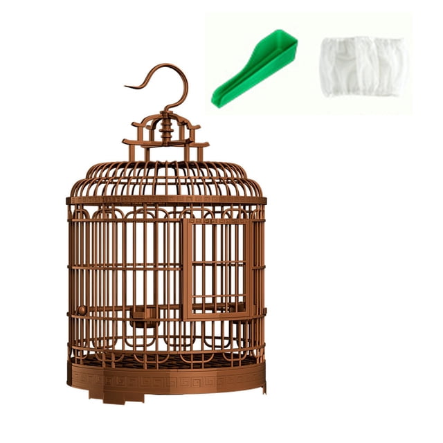 Jaula de lujo para pájaros para loros, jaula para periquitos grandes, jaula para pájaros para guacamayas, cacatúas, agapornis grises, pájaros pequeños estilo C