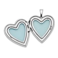 thumbnail image 5 of 925 Sterling Silver Holds 2 photos 20mm Polished Swirl Love Heart Locket - Locket Necklace for Women, 5 of 5