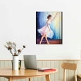 thumbnail image 2 of ONETECH Canvas Prints Wall Art - Beautiful Young Ballerina/Ballet Dancer in Painting Style | Modern Wall Decor/Home Art Stretched Gallery Canvas Wrap Giclee Print & Ready to Hang, 2 of 4