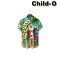 thumbnail image 4 of Funny Kids and Mens Christmas Casual Short Sleeve Shirt Hawaiian Shirt with Chest Pocket Multiple Color, 4 of 10