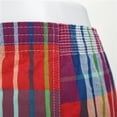 thumbnail image 4 of Men Soft Breathable Cotton Underwear Boxers Shorts with Button Fly Vintage Plaid Print Underpants Loose Homewear Panties, 4 of 8