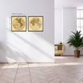 thumbnail image 5 of 1786 Eastern and Western Hemisphere World Map Wall Art - Each of Eastern and Western Hemisphere Vintage Map of The World - Old World Map Poster Print (Combo), 5 of 7