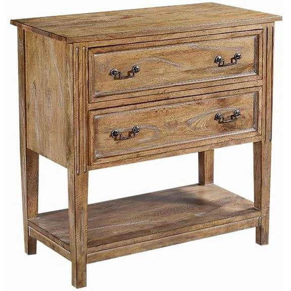 Solid Wood Chest with Distressed Beachwood Finish