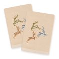 thumbnail image 5 of Authentic Hotel and Spa  Christmas Leeping Deer 2PC Hand Towel Set White, 5 of 5