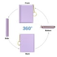 thumbnail image 5 of BOSOBO Keychain Women's RFID Blocking PU Leather Card Wallet, Purple, 5 of 7