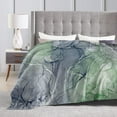 thumbnail image 4 of Abstract Ink Art Marble Pattern Fleece Blanket Throw Lightweight Blanket Super Soft Cozy Bed Warm Blanket for Living Room/Bedroom All Season,Gift,80"x60", 4 of 6